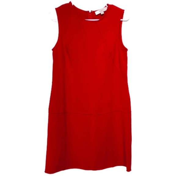 LOFT Ann Taylor red sleeveless shift dress NWT 6‎ - Picture 1 of 8